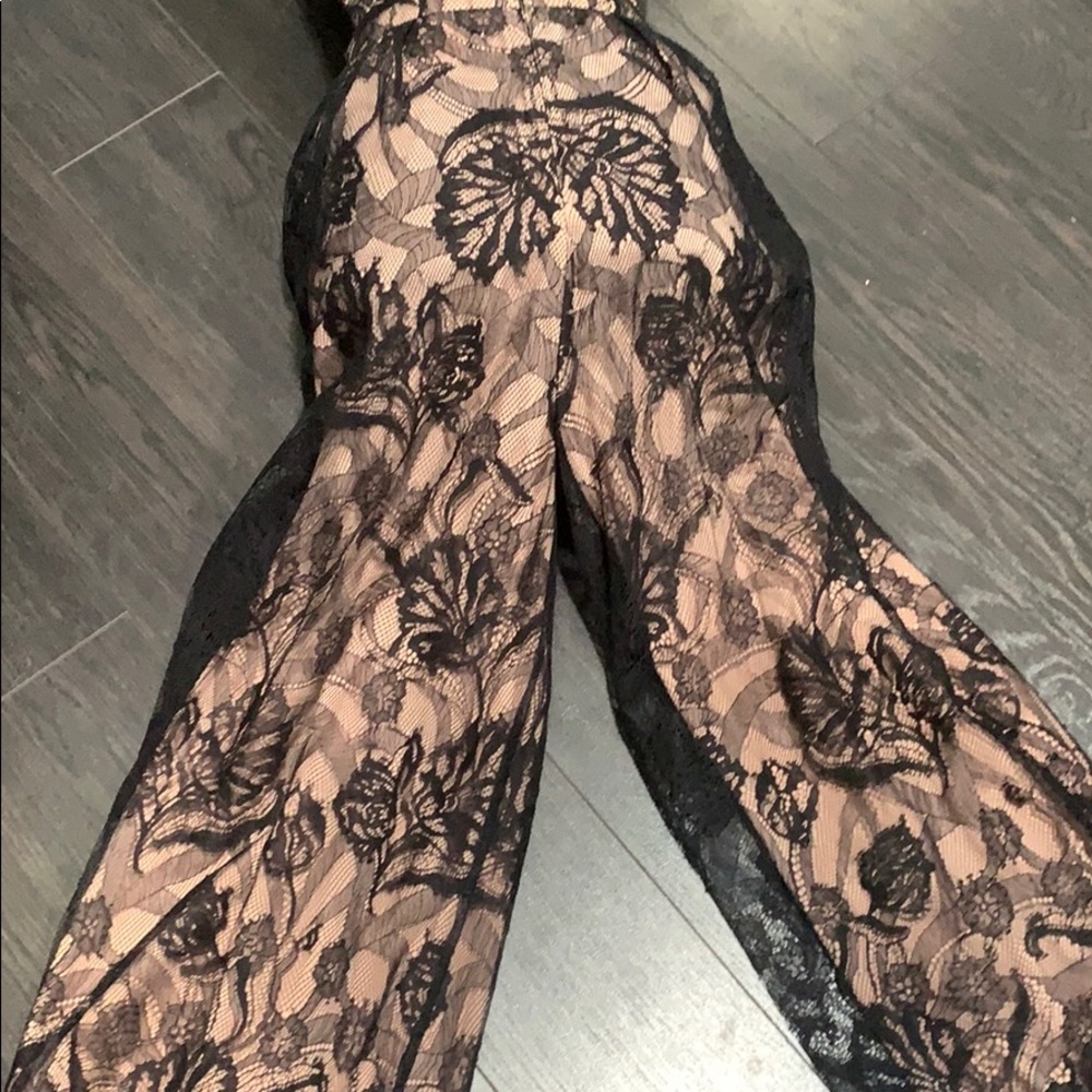 Alexis Black Lace Jumpsuit NWT - Picture 5 of 10
